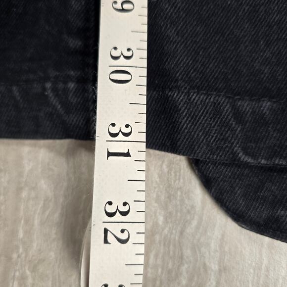 VTG Wanted Western Denim Jacket WIth Beaded Fringe Medium Black - Picture 7 of 10